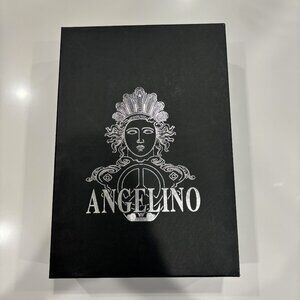 Angelino 15.5 White Embroidered Floral French Cuff Collar Button Up Dress Shirt